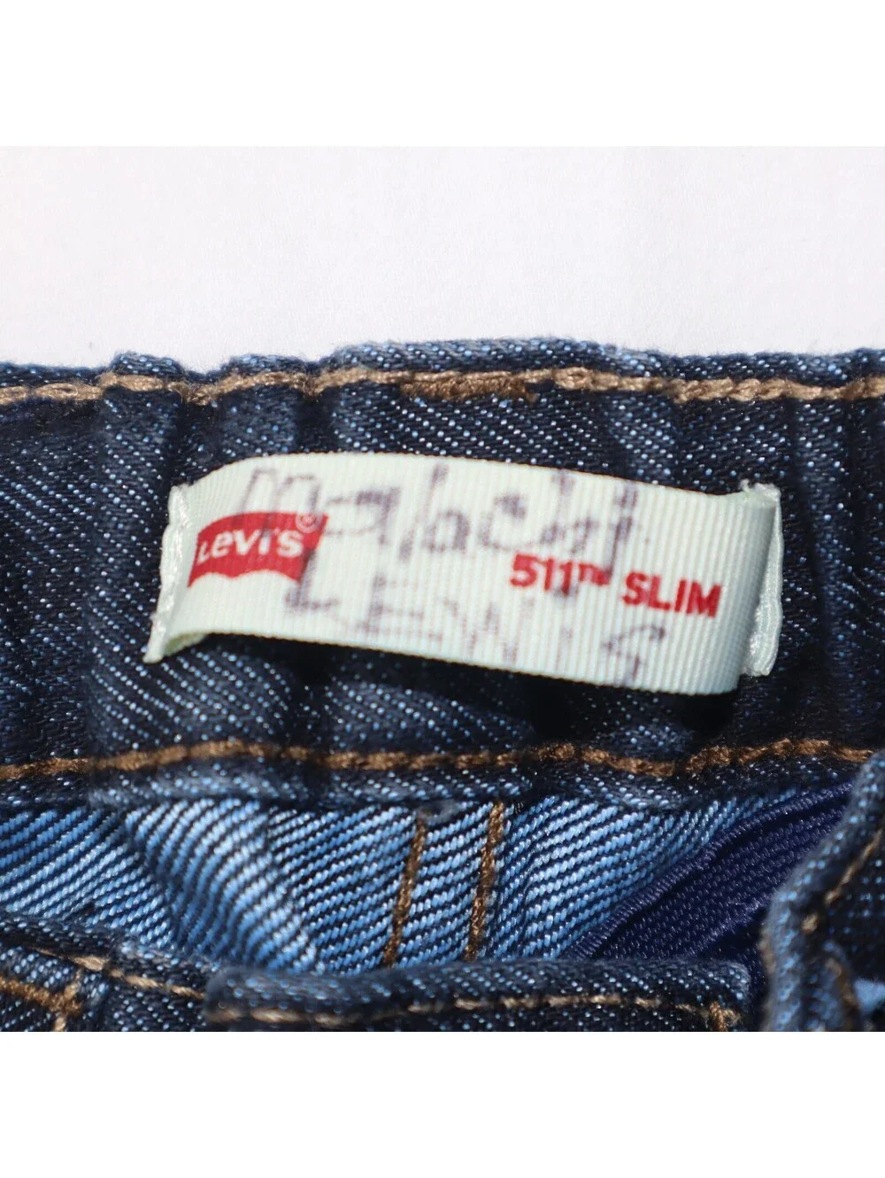 Levis Boys Slim Fit Jeans Size 5 Navy Blue